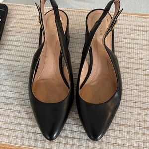 Cole Haan Elegant Black Slingback Heels